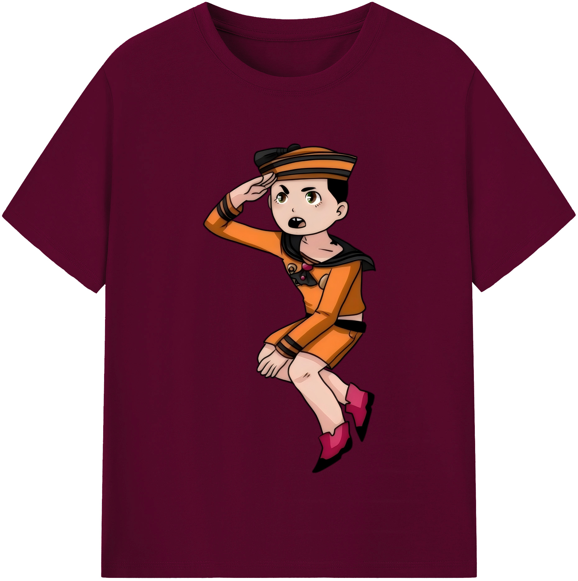 （画像用） ジョジョの奇妙な冒険 東方定助 JoJo's Bizarre Adventure Higashikata Josuke レディースカジュアルプリントTシャツ（綿100％）